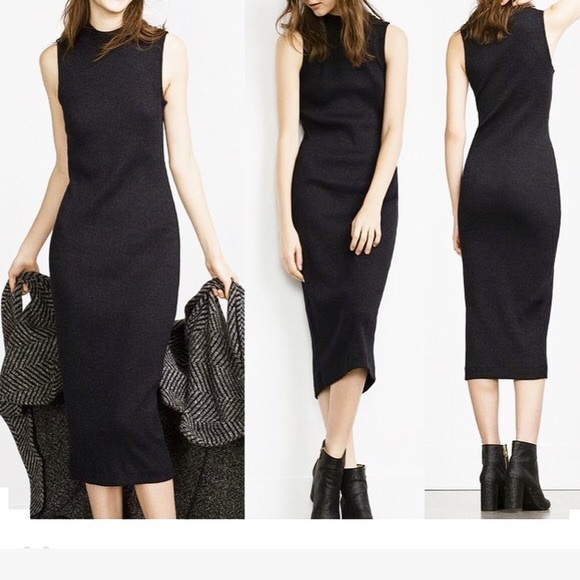 Zara Dresses & Skirts - 🌸OFFERS?🌸 NWT Zara (S)  Black Glitter Dress